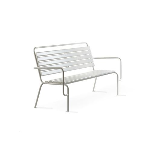 Contemporary public bench - Tuben - NOLA INDUSTRIER - pine / beech / powder-coated steel