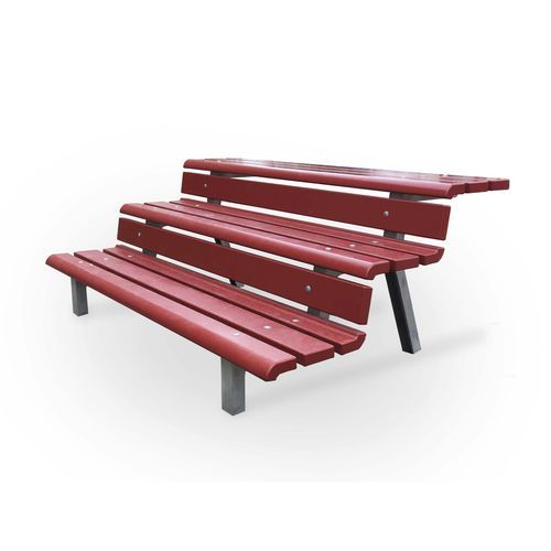 Mobile stadium seating - Wembley Par - NOLA INDUSTRIER - for outdoor use / teak / oak