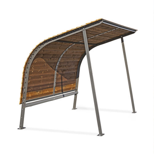 Steel cycle shelter - Revet - NOLA INDUSTRIER - for public space / for urban areas