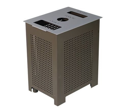 Public trash can - Rekta - NOLA INDUSTRIER - recycling / powder-coated steel / sheet steel