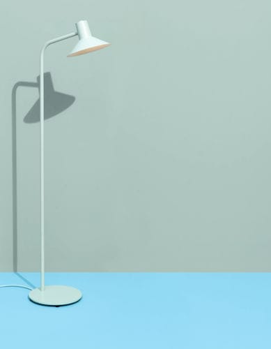Floor lamp - COMPOSE - ZERO - floor-standing / painted metal / painted aluminum