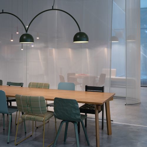 Pendant lamp - BOB BOW - ZERO - acrylic / wire / painted steel