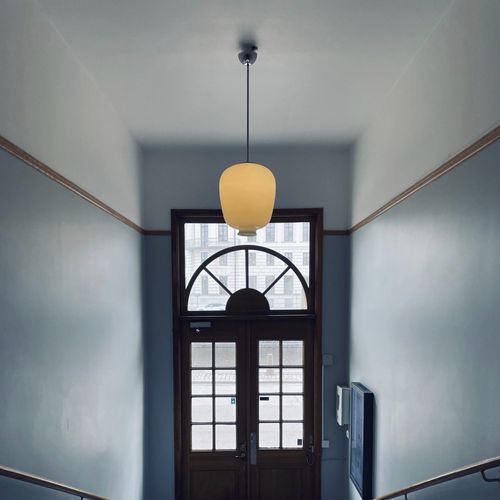 Original design ceiling light - PUKEBERG ORIGINAL - ZERO - circular / opal / glass