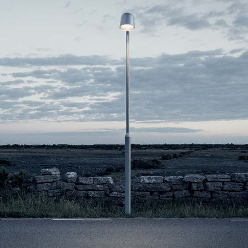 Urban lamp post - CONVEX POLE - ZERO - contemporary / metal / glass