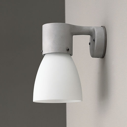 Modern wall light - DROPPEN - ZERO - indoor / cast aluminum / glass