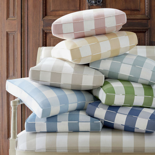 Upholstery fabric - HAMMOND CHECK - Thibaut - plaid / cotton / dry cleaning