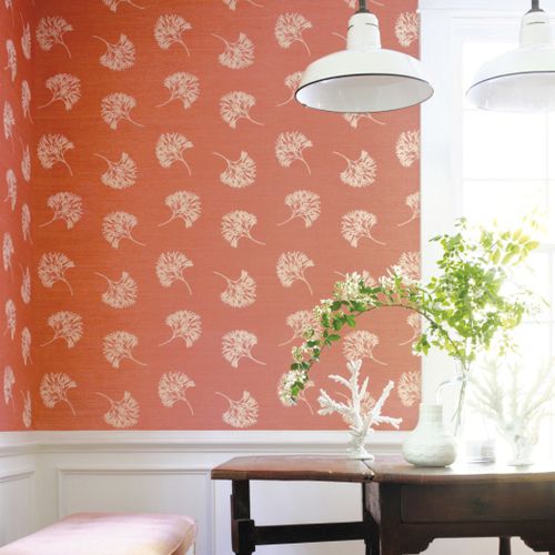 Contemporary wallpaper GRASSCLOTH RESOURCE 2 ANDROS Thibaut floral