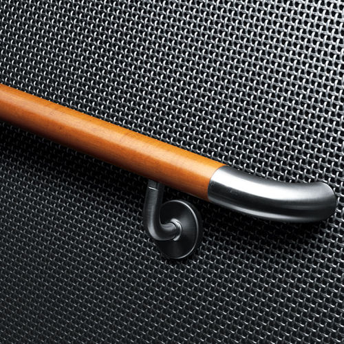 Wooden handrail - HRWS-6C - CS - Construction Specialties - stainless steel