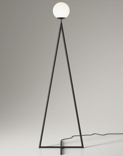Floor-standing lamp - ONE GLOBE - Atelier Areti - brass / glass / contemporary