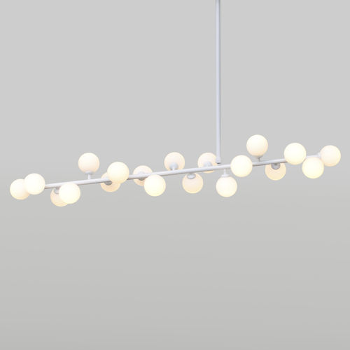 Pendant lamp - MIMOSA - Atelier Areti - aluminum / brass / glass