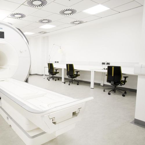 Glass wool suspended ceiling - HYGIENE MEDITEC™ E - Saint-Gobain Ecophon - tile / for clean rooms / indoor