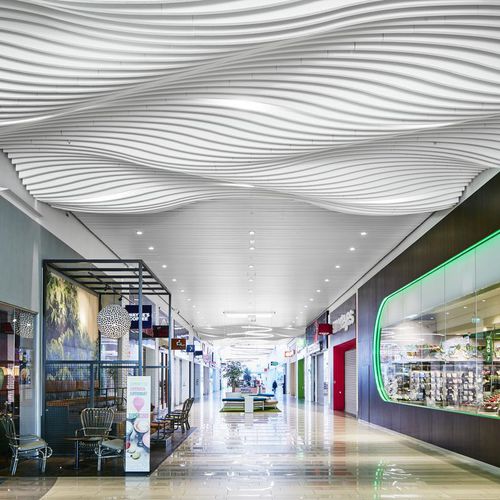 Mineral wool acoustic baffle - SOLO™ WAVE - Saint-Gobain Ecophon - ceiling / rectangular / decorative