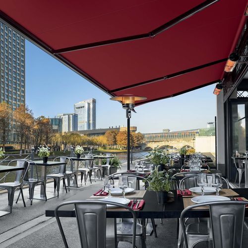 Solar protection canvas - SPARK  - DICKSON CONSTANT - for awnings / plain / polyester