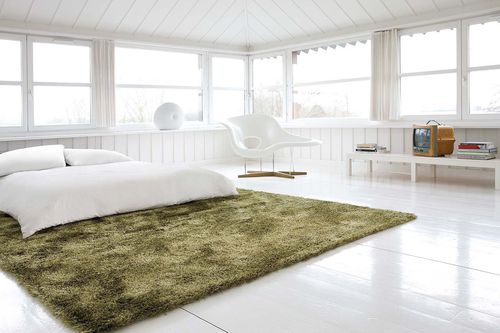 Contemporary rug - VISION  - Limited edition - plain / polyester / wool