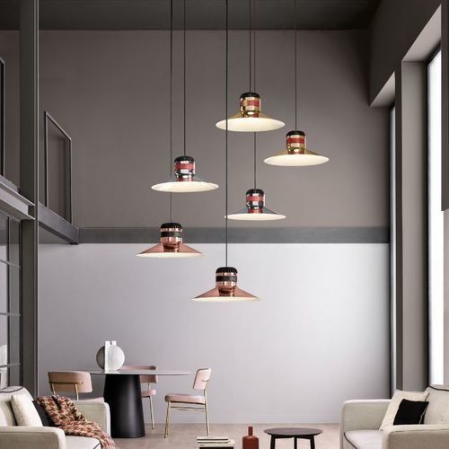 Contemporary ceiling light - CORDEA S G - Masiero - round / metal / galvanised steel