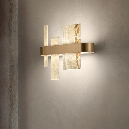 Contemporary wall light - HONICÉ A37 - Masiero - indoor / metal / onyx