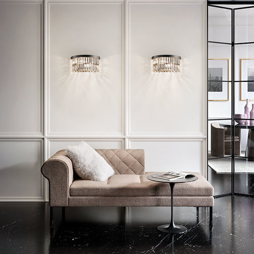 Contemporary wall light - PALLADIO A 2/32/18 RD - Masiero - indoor / crystal / metal