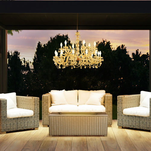 Contemporary chandelier - DRYLIGHT S18 - Masiero - PMMA / crystal / commercial