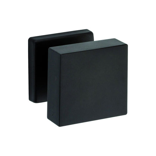 Contemporary door knob - Quadro Fixed - REGUITTI - brass / zamak / satin