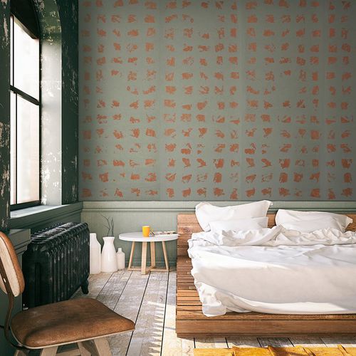 Contemporary wallpaper - LOVERS  - Agena Srl - nonwoven fabric / patterned / fabric look