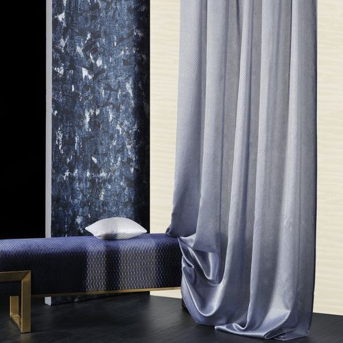 Plaid sheer curtain fabric - DAMA  - Agena Srl - viscose / polyester / washable
