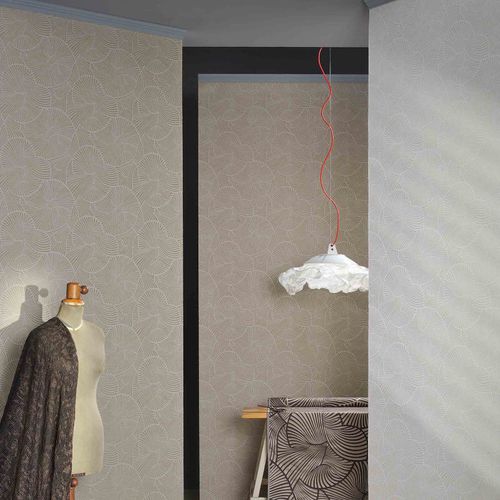 Contemporary wallpaper - VENTAGLI - Agena Srl - nonwoven fabric / patterned / fabric look