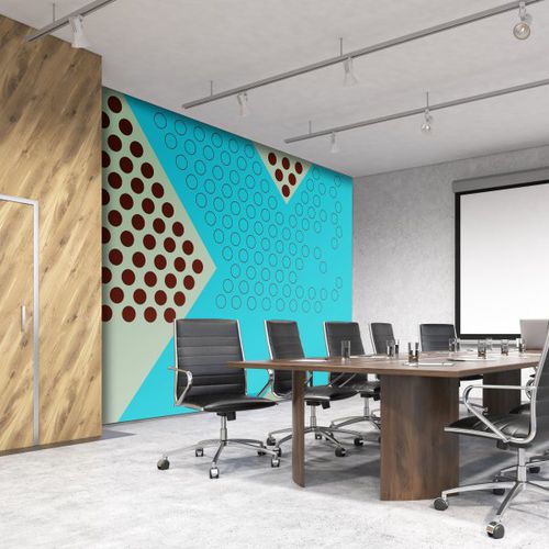 Contemporary wallpaper - PANO GRAPHIQUE - Agena Srl - nonwoven fabric / geometric pattern / scenic