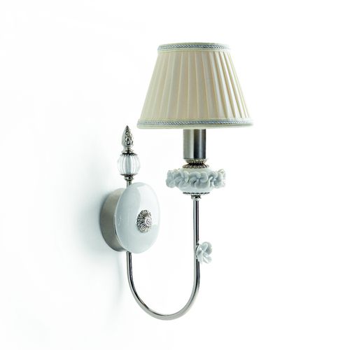 Classic wall light - FASCIA FIORI - Le Porcellane - indoor / Murano glass / silk