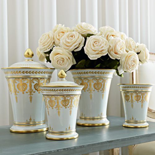 Classic vase - IMPERO ORO - Le Porcellane - porcelain / handmade