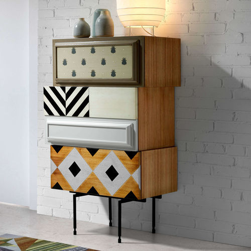 High chest of drawers 2020 LOLA GLAMOUR contemporary / wooden