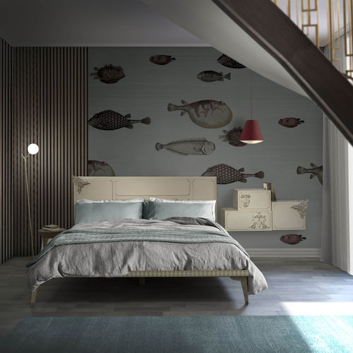 Double bed ONE LOLA GLAMOUR contemporary / custom / wooden