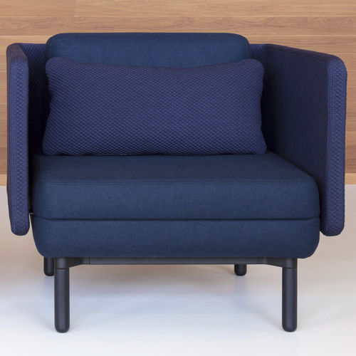 Contemporary armchair - CHARGE - Ahrend - fabric / cushion / privacy