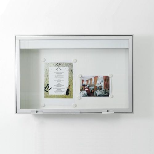 Wall-mounted display panel - 10025 16XA4 DIN A0 - SDB Vitrinebouw BV - indoor / outdoor / magnetic