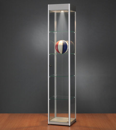 Contemporary Display Case 116 400 With Header Sdb Vitrinebouw Bv Glass Wooden Anodized