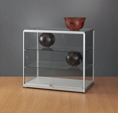 Contemporary display case - 822 1000 - SDB Vitrinebouw BV - glass / wooden / anodized aluminum