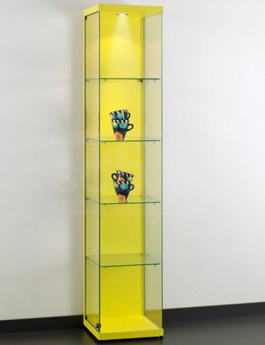 Contemporary display case - DITO 40 - SDB Vitrinebouw BV - glass / aluminum / illuminated