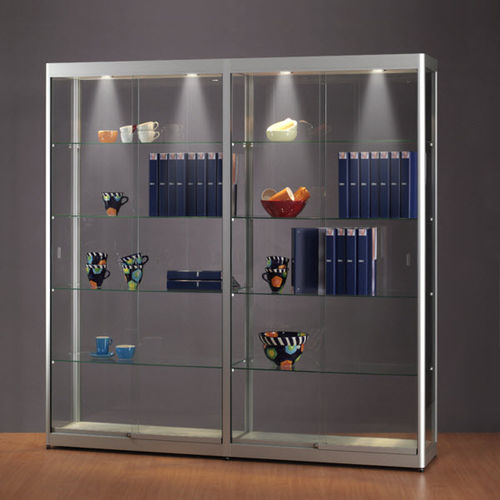 Contemporary display case - 315 1976 - SDB Vitrinebouw BV - glass / wooden / anodized aluminum