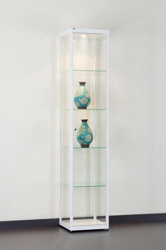 Contemporary display case - JETSET 400 - SDB Vitrinebouw BV - glass / wooden / aluminum