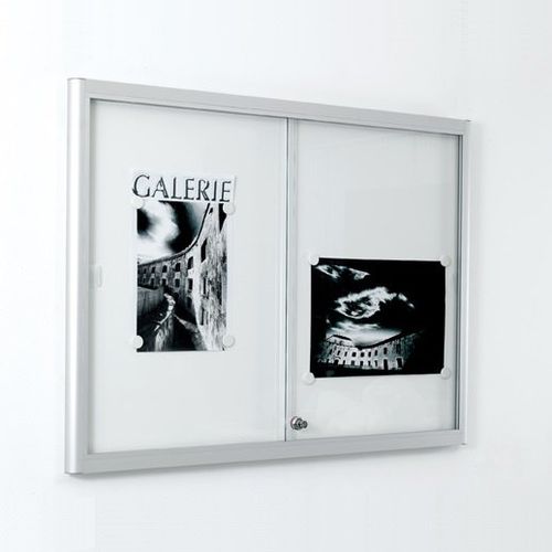 Wall-mounted display panel - 332 16XA4 DIN A0 - SDB Vitrinebouw BV - indoor / magnetic / glass