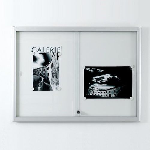Wall-mounted display panel - 332 21xA4 - SDB Vitrinebouw BV - indoor / magnetic / glass