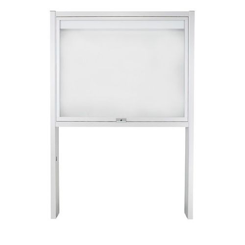 Display panel with long legs - 1553 4xA4 DIN A2 - SDB Vitrinebouw BV - outdoor / magnetic / glass