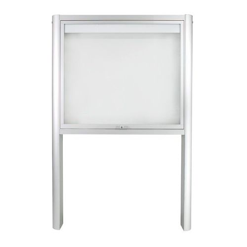 Display panel with long legs - 1593 4XA4 DIN A2 - SDB Vitrinebouw BV - outdoor / magnetic / glass