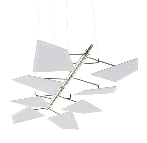 Ceiling acoustic panel - FLAP  - Caimi Brevetti SpA - hanging / polyester fiber / colored