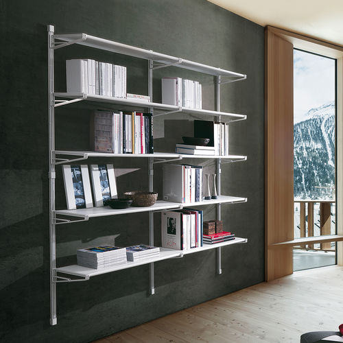 Wall-mounted shelf - SOCRATE - Caimi Brevetti SpA - modular / contemporary / powder-coated steel