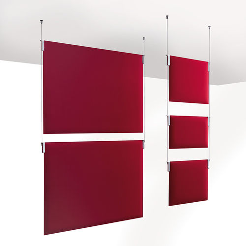 Ceiling sound-absorbing panel - TRA LIGHT  - Caimi Brevetti SpA - hanging / polyester fiber / colored