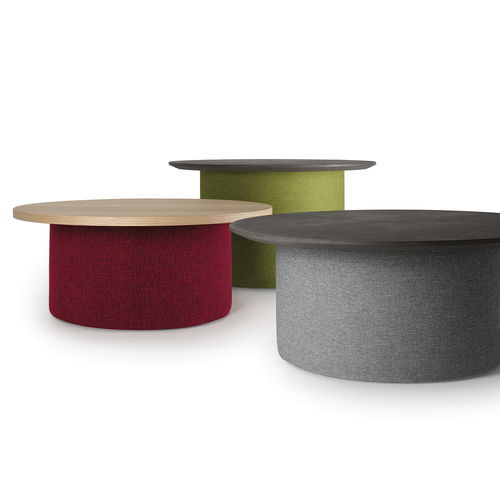 Contemporary coffee table - FULCRO, Claudio Bellini - Caimi Brevetti SpA - oak / HPL / concrete