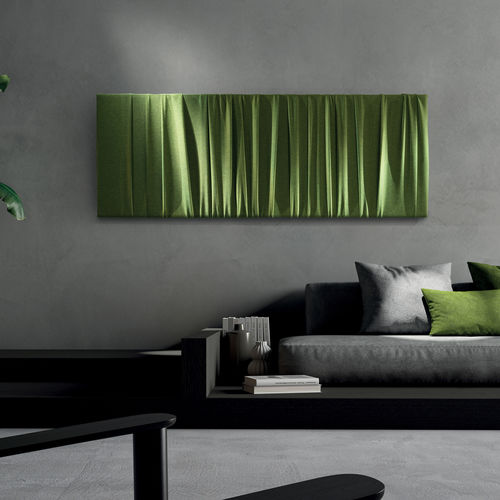 Acoustic wall panel - MIA - Caimi Brevetti SpA - fabric / polyester / rectangular