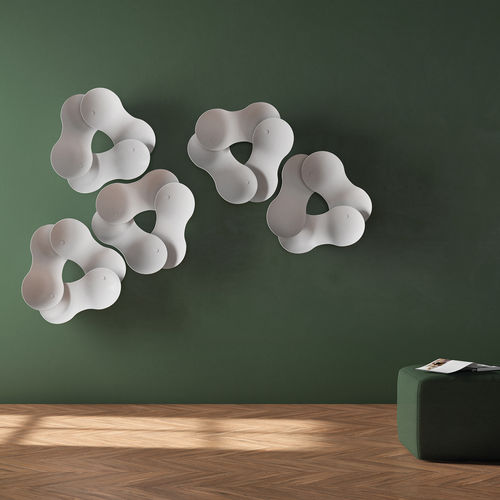 Ceiling sound-absorbing panel - CLOVER design King&Miranda - Caimi Brevetti SpA - for wall / polyester fiber / fabric look
