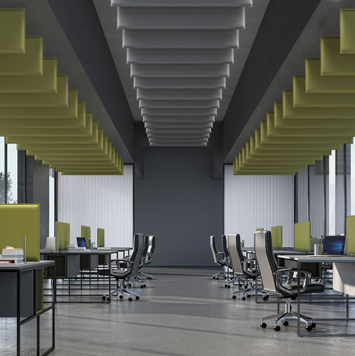 Ceiling sound-absorbing panel - SNOWSOUND-UP - Caimi Brevetti SpA - for interior / for public building / commercial