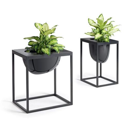 Powder-coated steel planter - FLORIANOPOLIS - Caimi Brevetti SpA - steel / rectangular / square